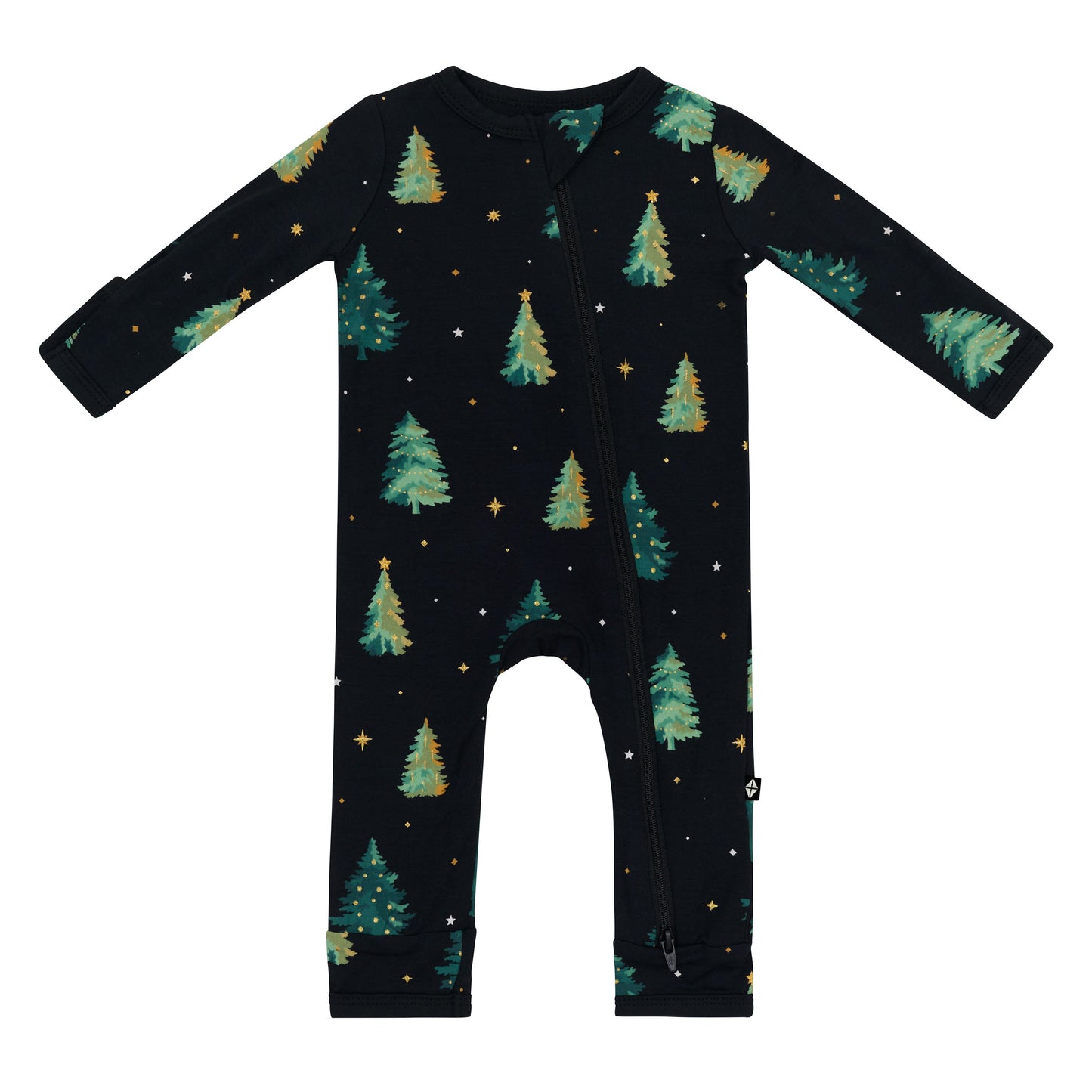 Zippered Romper in Twinkle Tree