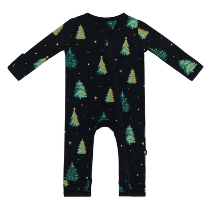 Zippered Romper in Twinkle Tree