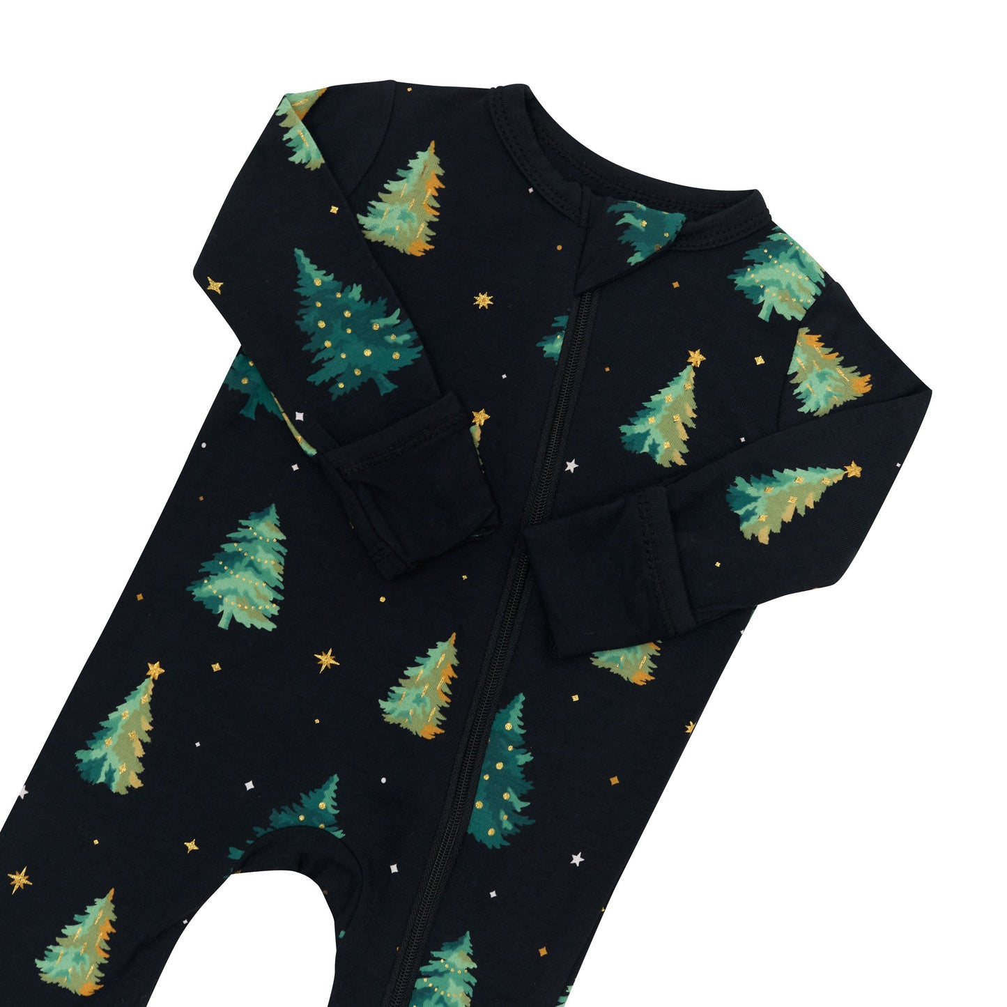 Zippered Romper in Twinkle Tree