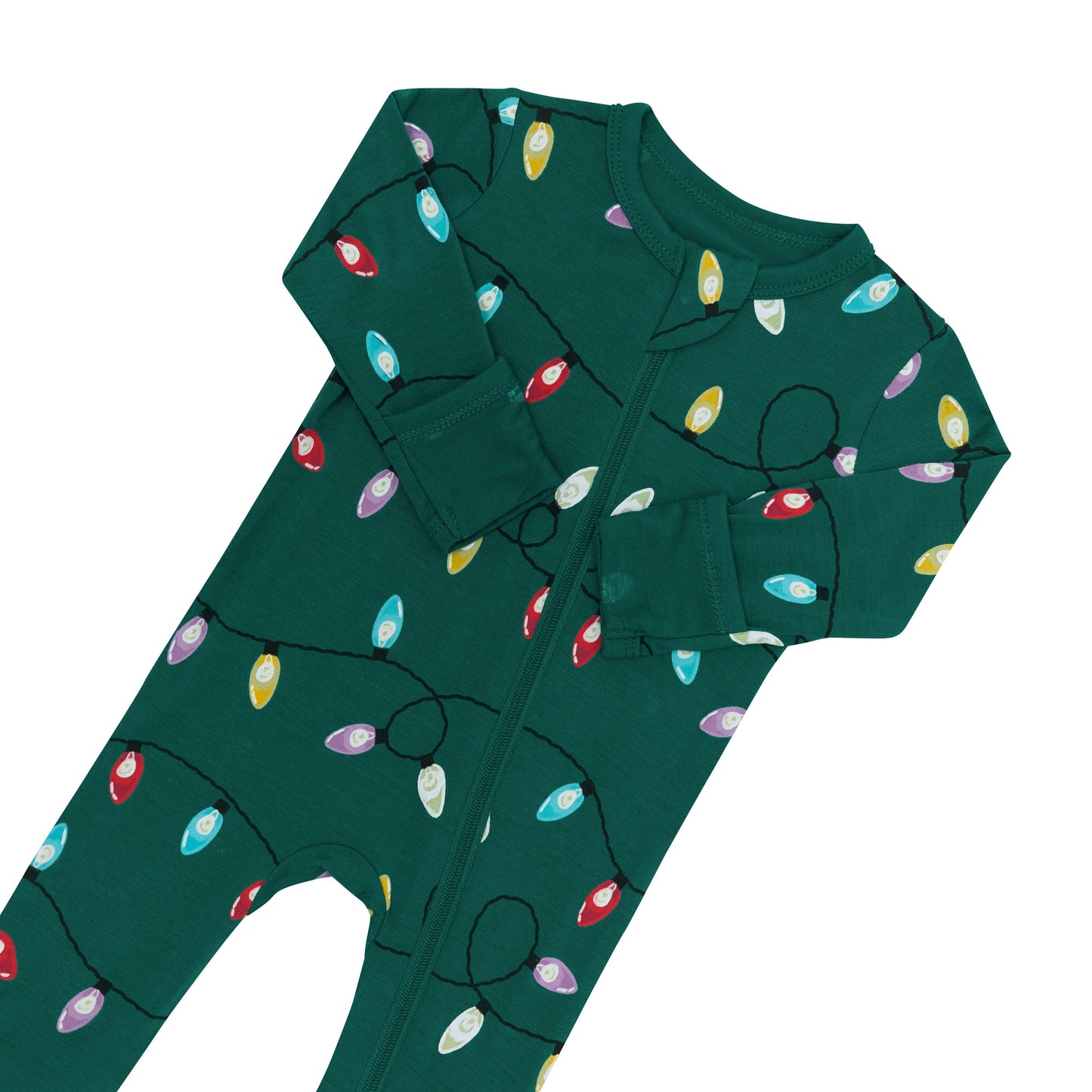 Zippered Footie in Merry and Bright