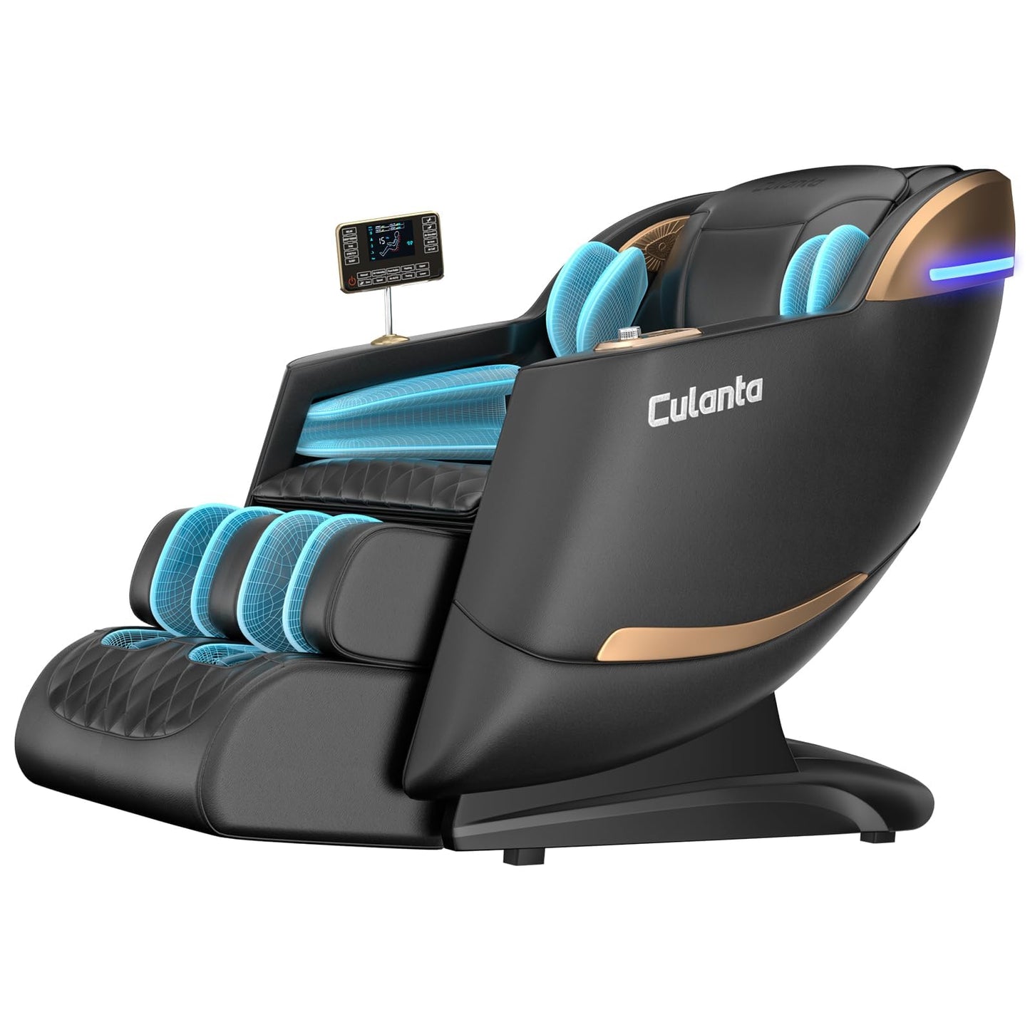 Culanta Massage Chair Full Body, Zero Gravity SL-Track Shiatsu Massage Recliner Chair with Body Scan, (U1-Black)