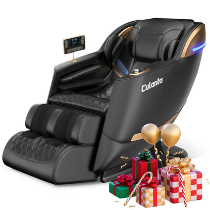 Culanta Massage Chair Full Body, Zero Gravity SL-Track Shiatsu Massage Recliner Chair with Body Scan, (U1-Black)