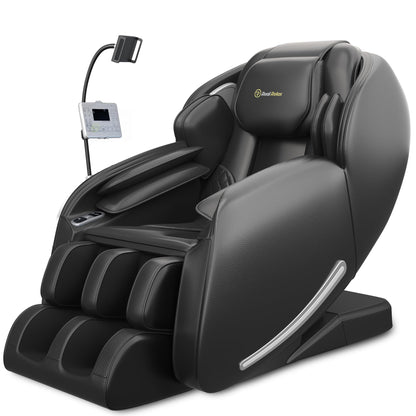 Real Relax 2025 Massage Chair Full Body, Zero Gravity SL-Track Shiatsu Massage Recliner with Heat, APP Control, All Black