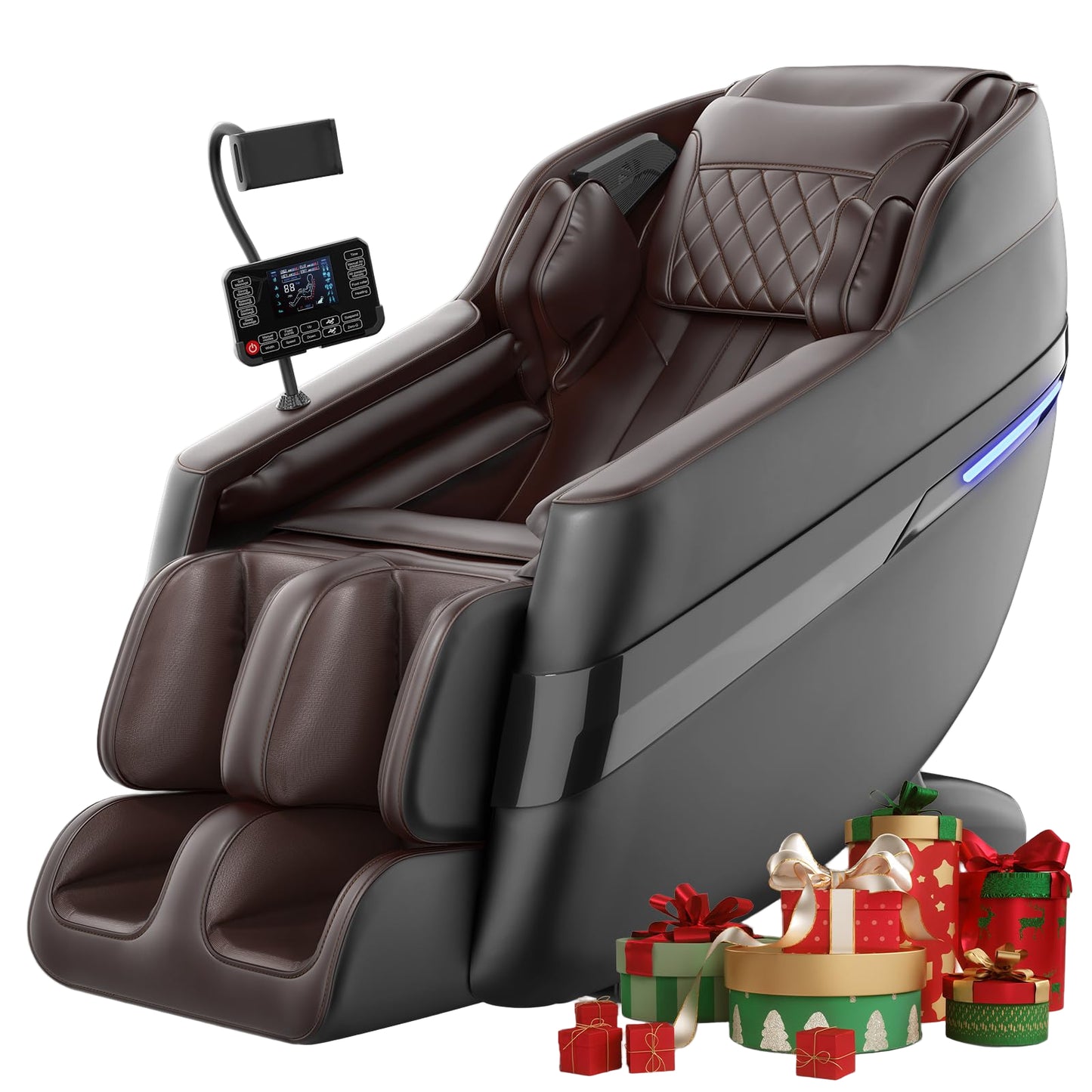 FURNIMAT 2026 Massage Chair Full Body, 3D SL-Track Zero Gravity Shiatsu Massage Chair Recliner with AI Control