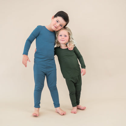 Long Sleeve Pajamas in Fir