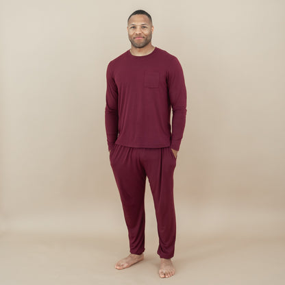 Men's Jogger Set in Burgundy