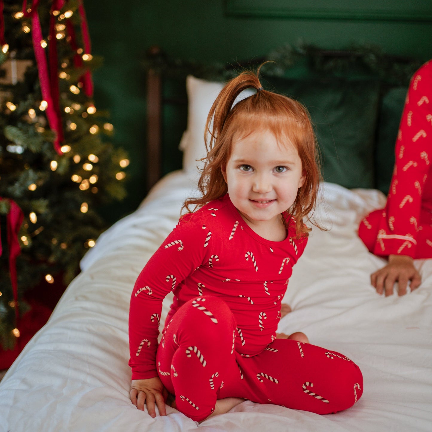 Long Sleeve Pajamas in Candy Cane