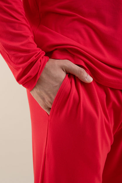 Men's Jogger Set in Cardinal