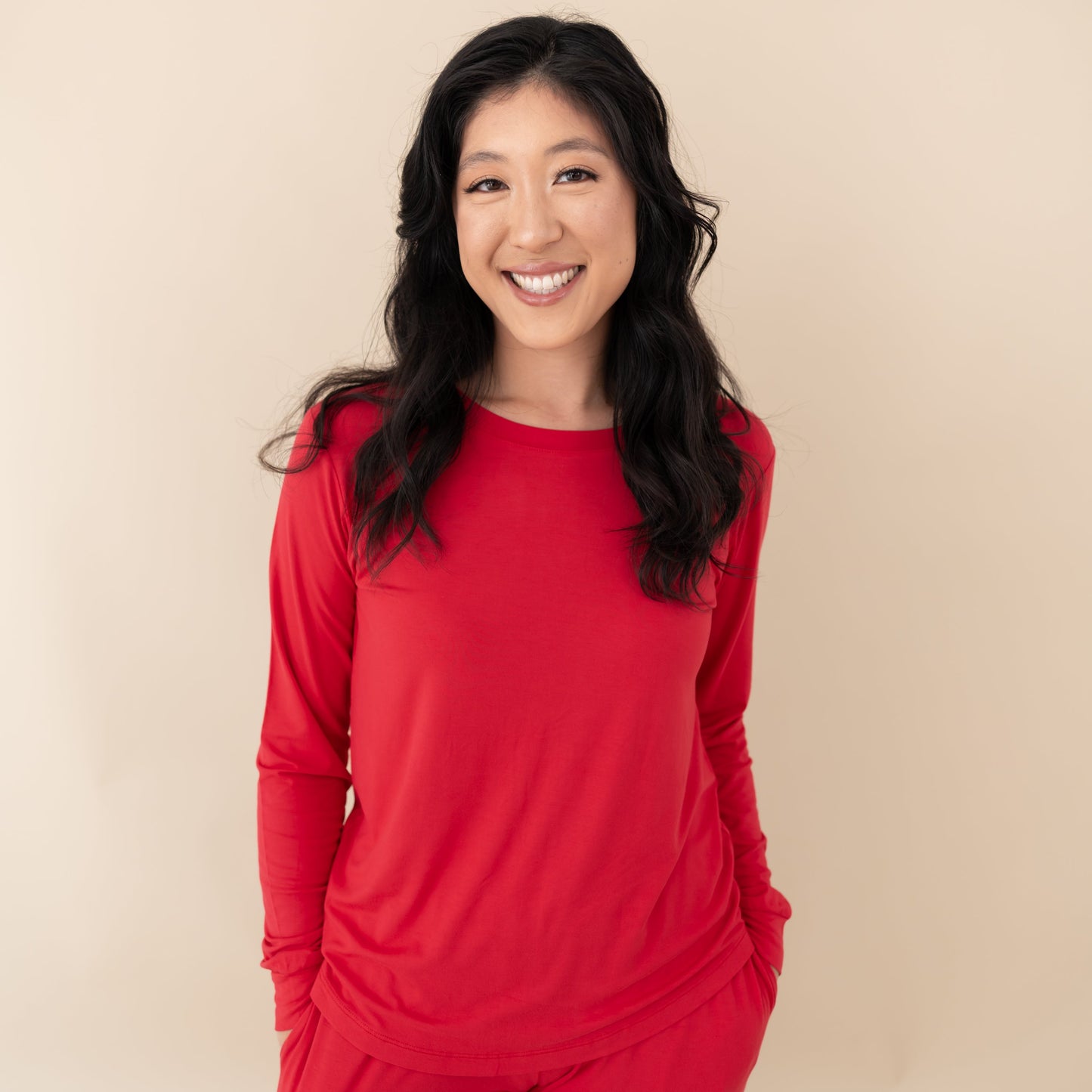 Women's Jogger Pajama Set in Cardinal