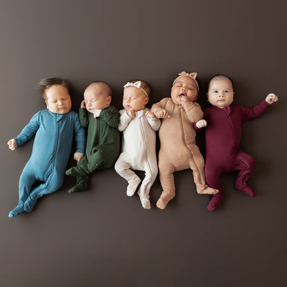 Zippered Footie in Fir