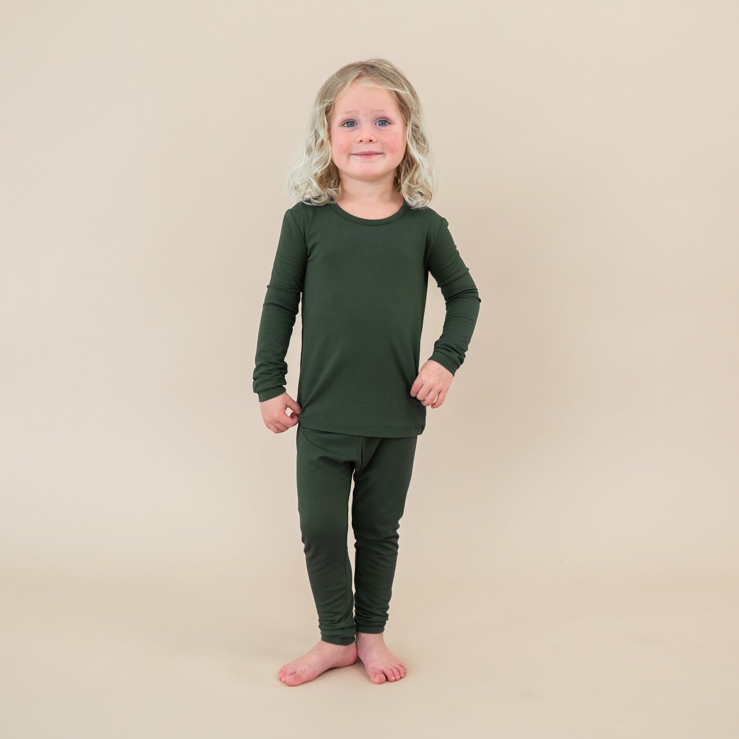 Long Sleeve Pajamas in Fir