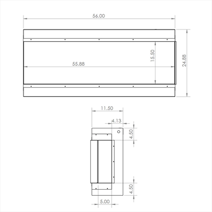 Modern Flames Landscape Pro 5616 Multi-Sided Electric Fireplace - LPM-5616