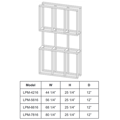 Modern Flames Landscape Pro 5616 Multi-Sided Electric Fireplace - LPM-5616