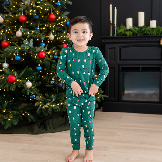 Long Sleeve Pajamas in Merry and Bright