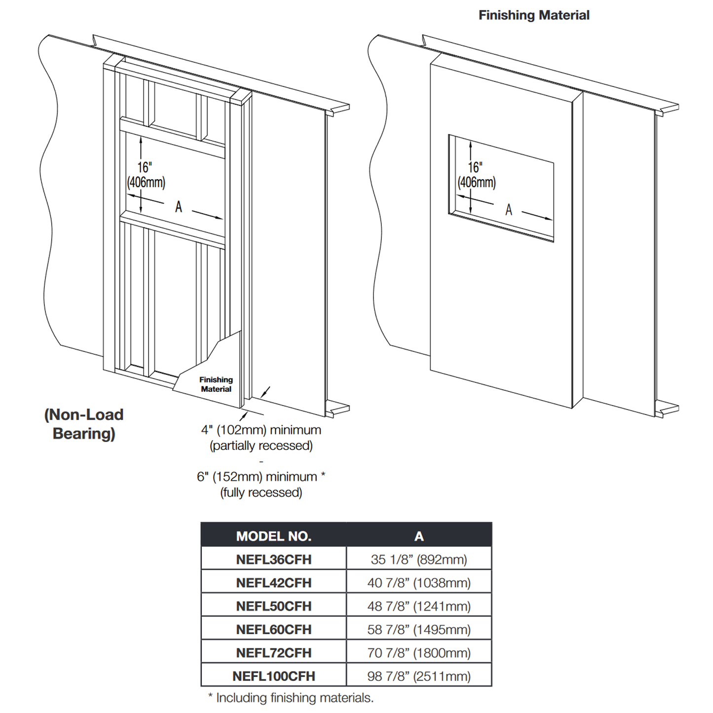 Napoleon Entice 72 Electric Fireplace - NEFL72CFH-1