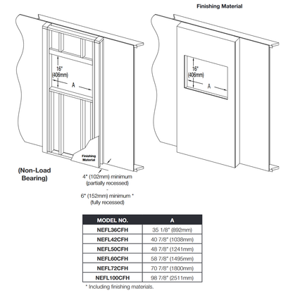 Napoleon Entice 72 Electric Fireplace - NEFL72CFH-1