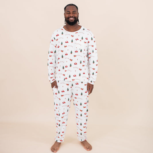 Men's Jogger Set in Santa Sleigh