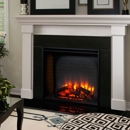 SimpliFire 36 Electric Built-In Fireplace - SF-BI36-EB