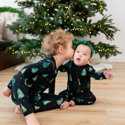 Long Sleeve Pajamas in Twinkle Tree