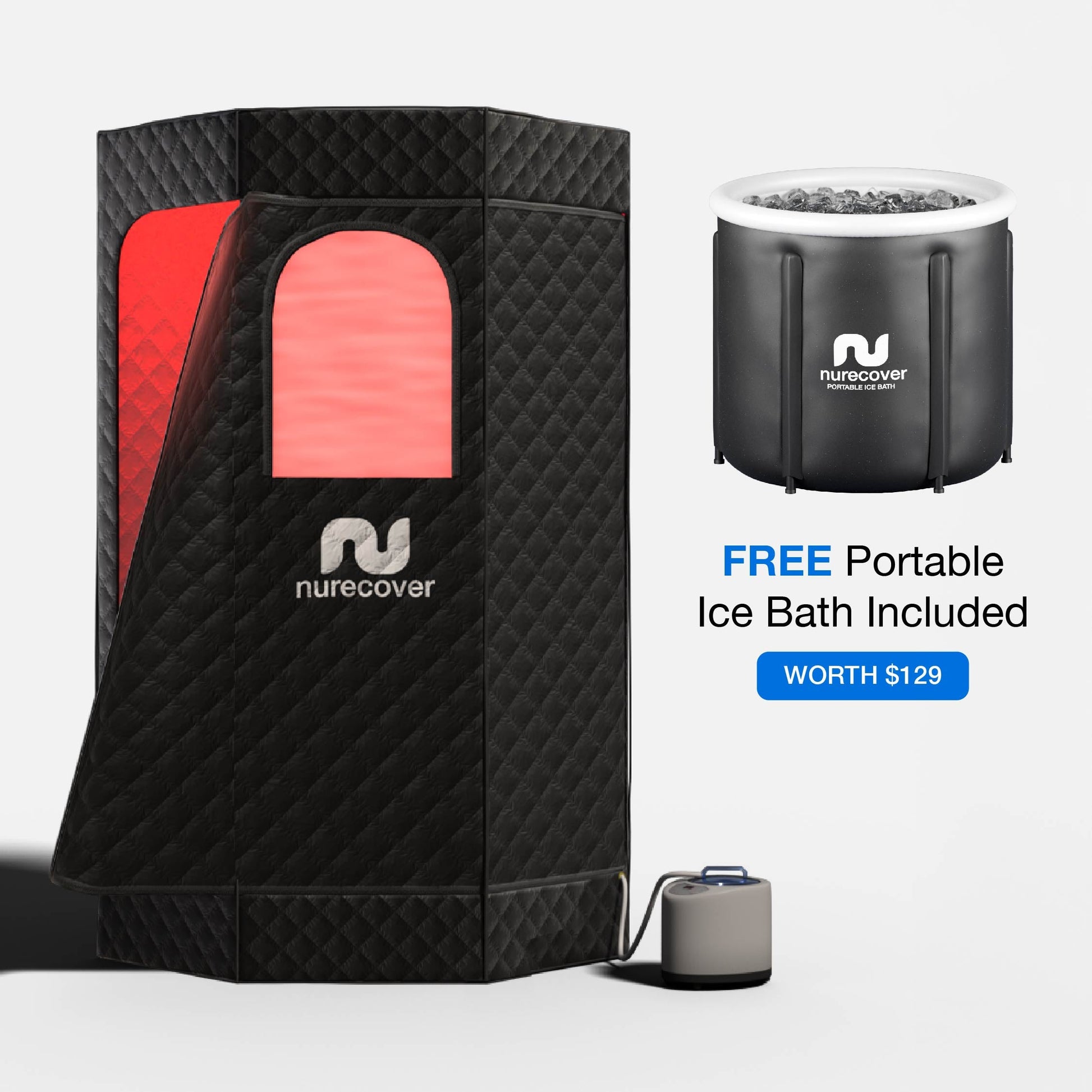 nurecover Tropic® Home Sauna + Ice Bath - nurecover