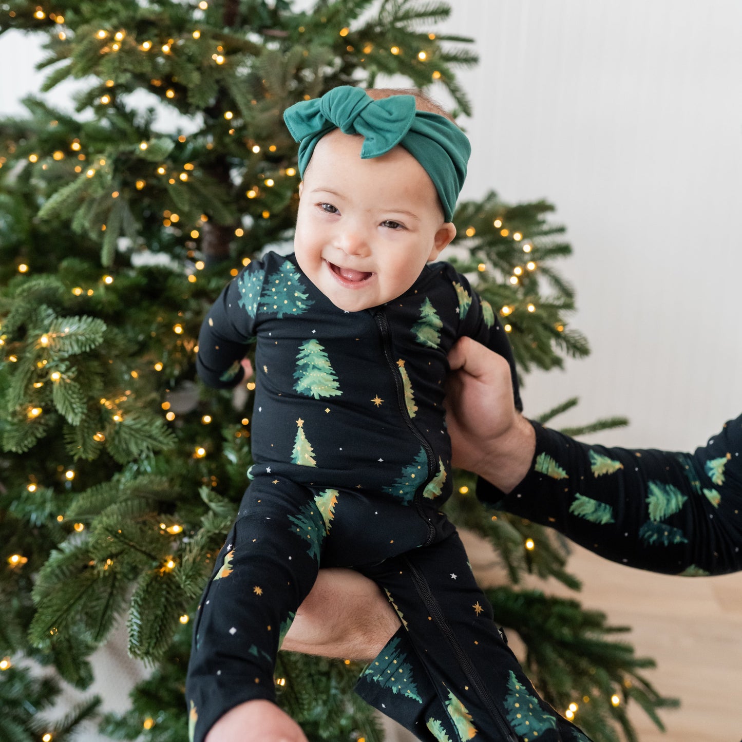 Zippered Romper in Twinkle Tree