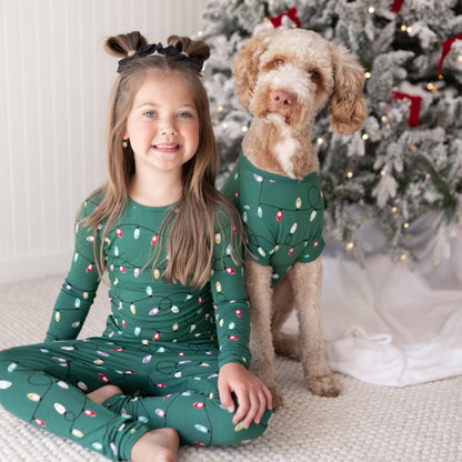 Long Sleeve Pajamas in Merry and Bright