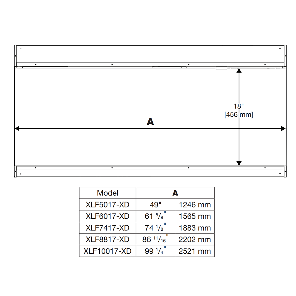 Dimplex Ignite XL Bold 100 Inch Electric Linear Fireplace - XLF10017