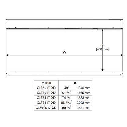 Dimplex Ignite XL Bold 100 Inch Electric Linear Fireplace - XLF10017